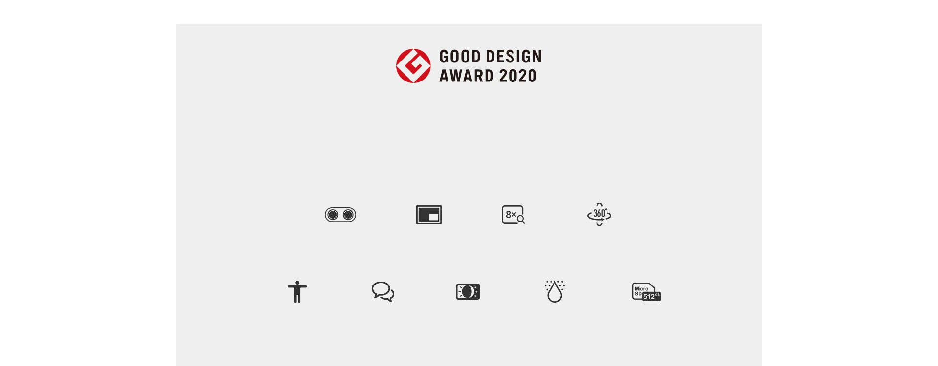 EZVIZ C8PF dual lens PTZ WiFi camera features and Good Design Award 2020