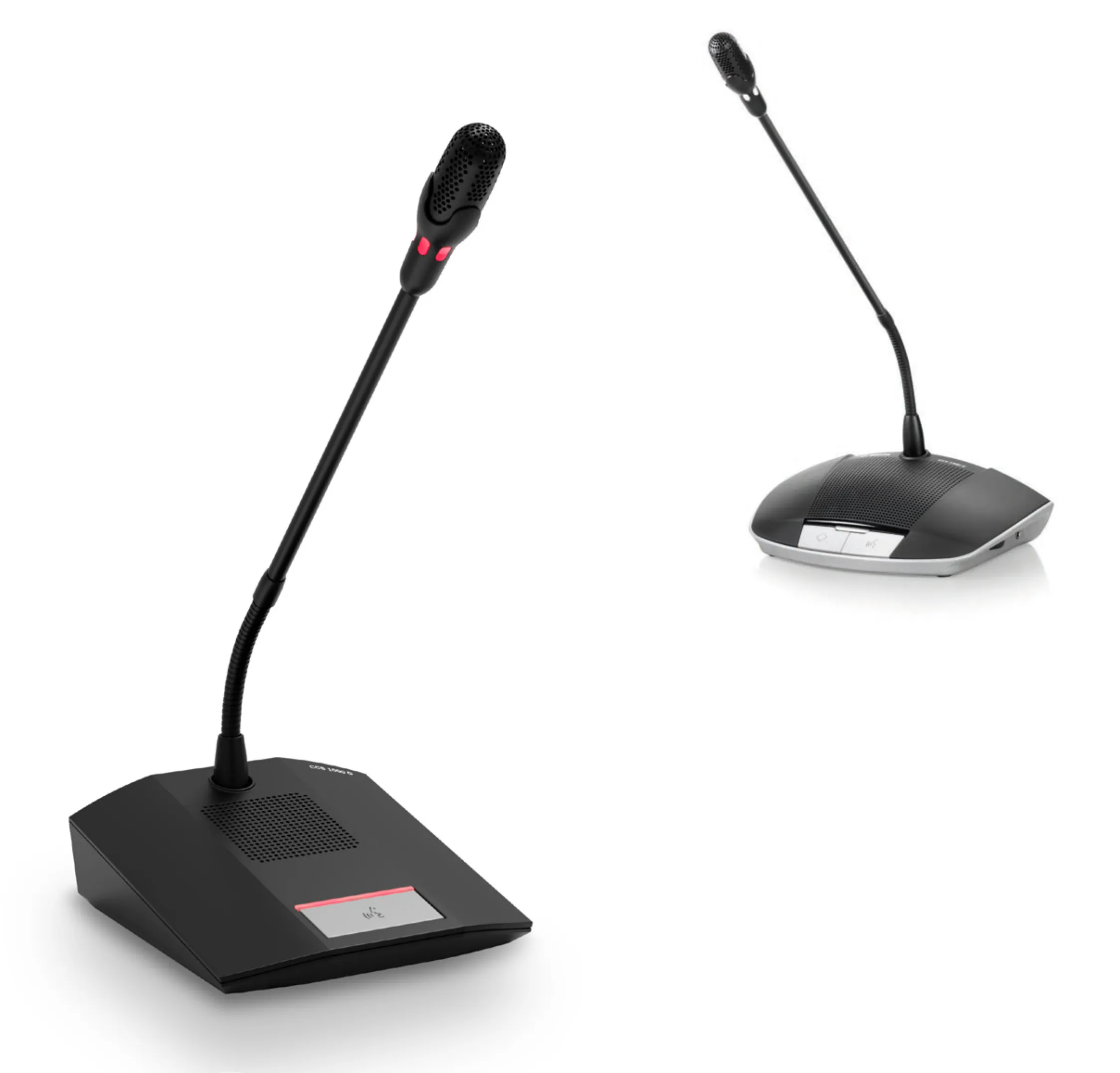 Bosch CCS 1000 D and D2 discussion devices with gooseneck microphones