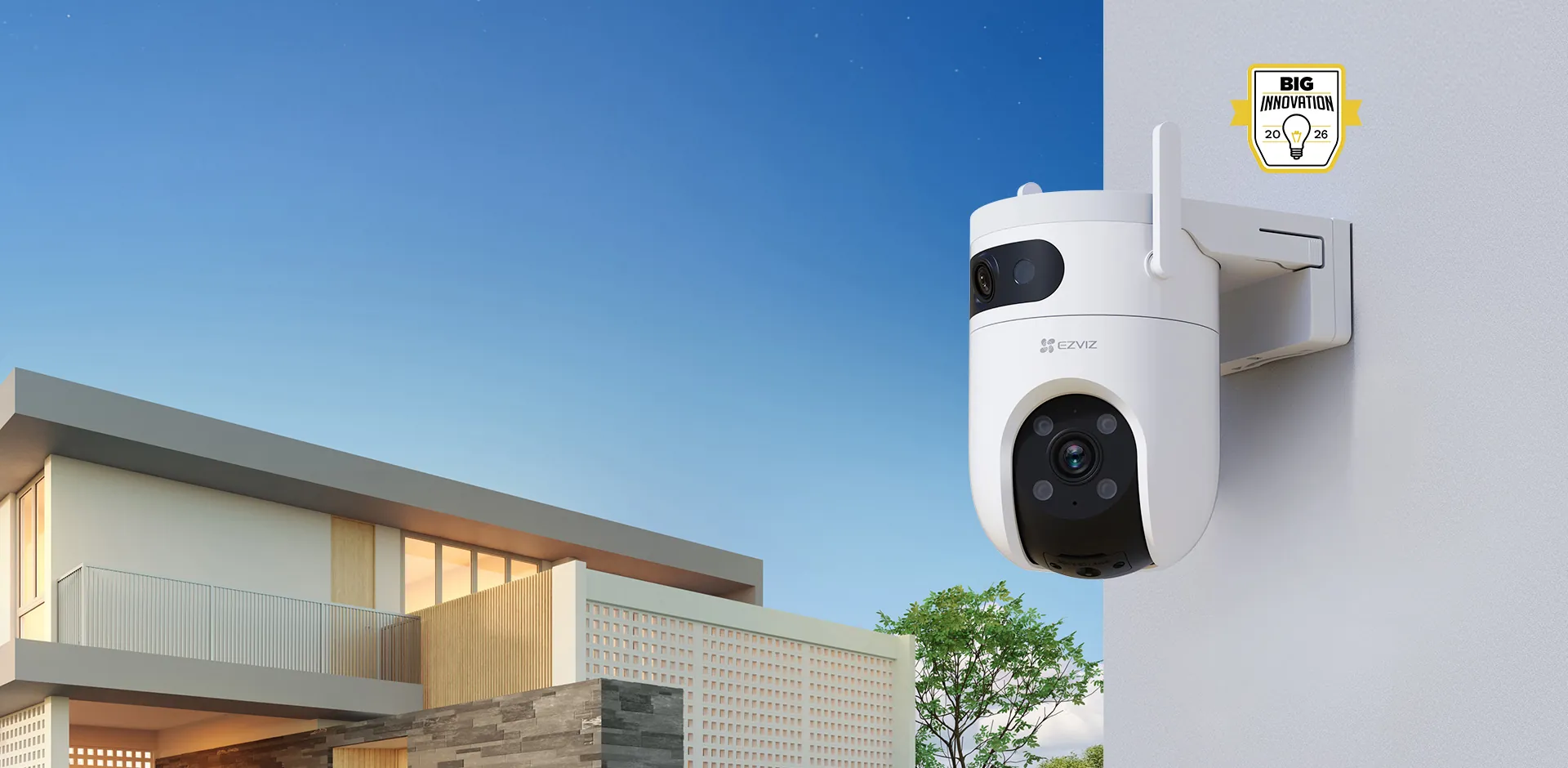 EZVIZ H9c Dual 3K & 3K dual-lens pan and tilt Wi-Fi camera