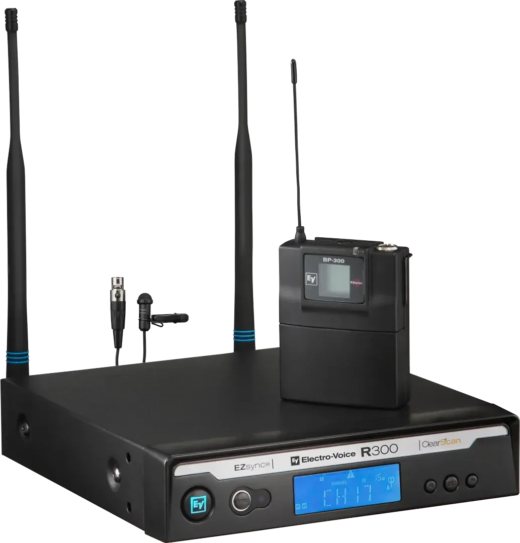 Electro-Voice R300-L/B lavalier wireless system for presenters