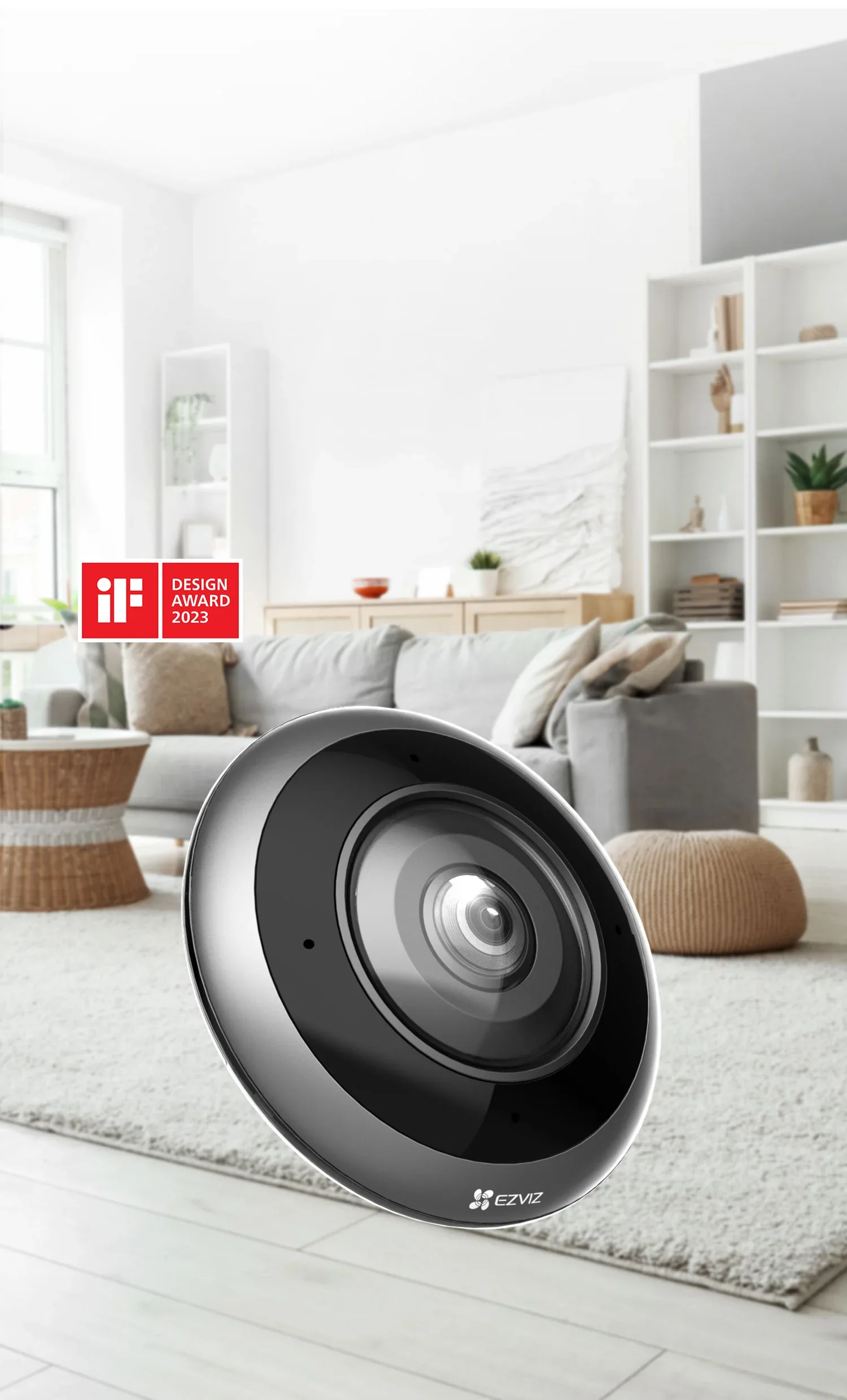 EZVIZ E4p 6MP 3K+ panoramic fisheye camera