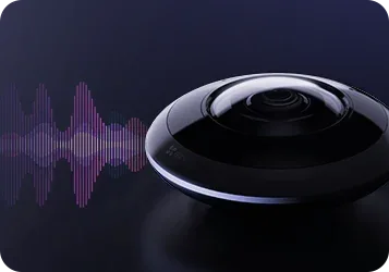 EZVIZ E4p light strip showing the direction of a sound