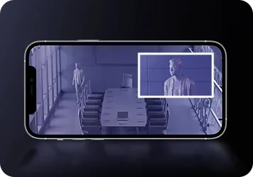 EZVIZ app zooming in on the source of a sound