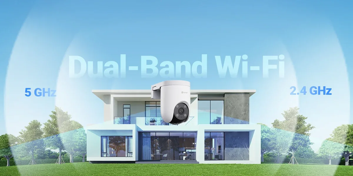 EZVIZ H8c Pro dual-band 2.4 GHz and 5 GHz Wi-Fi