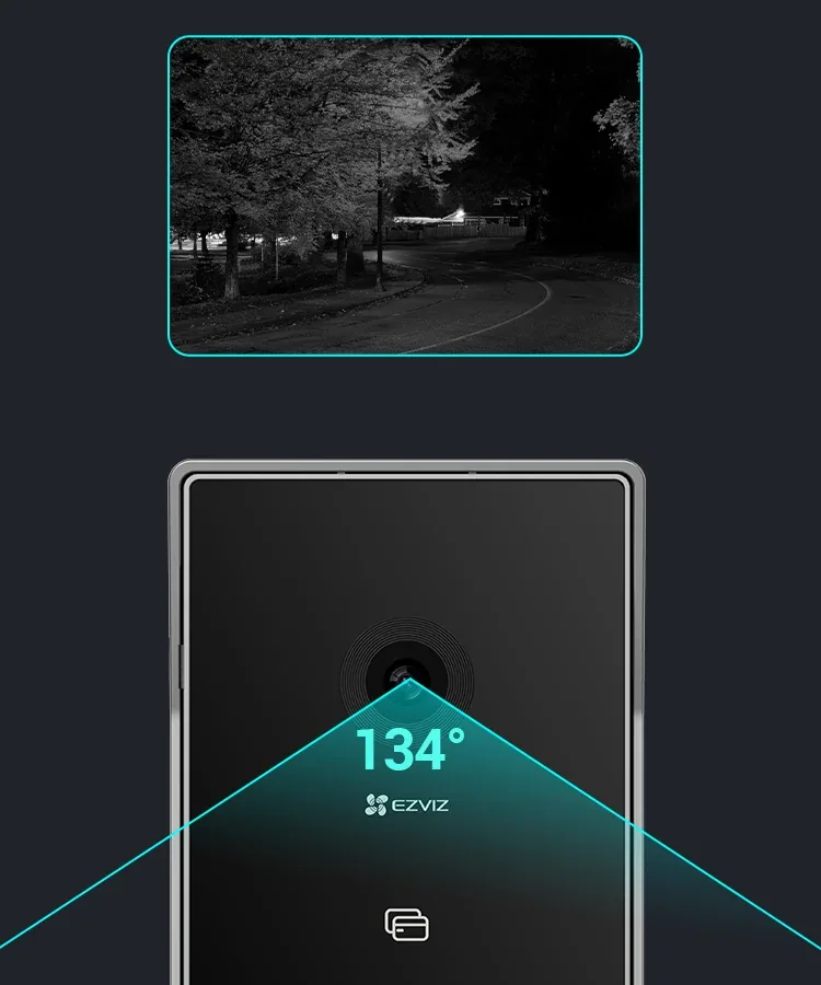 EZVIZ HP5 134 degree viewing angle and infrared night view