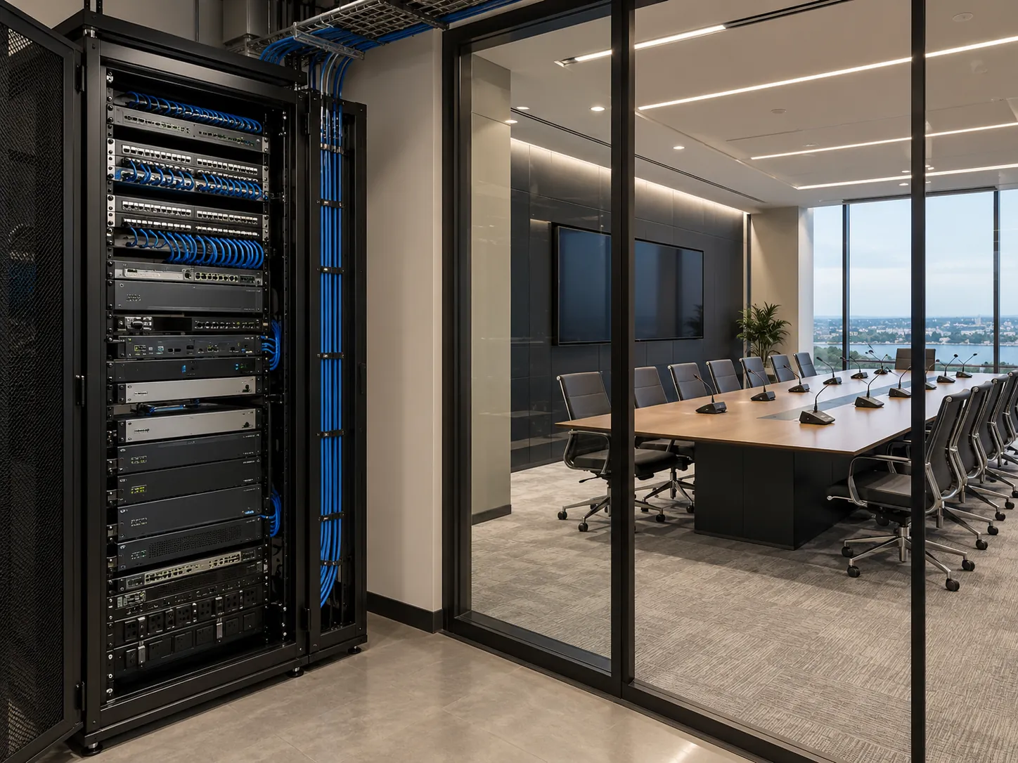 Bosch DCNM-PS2 in a large networked DICENTIS conference installation