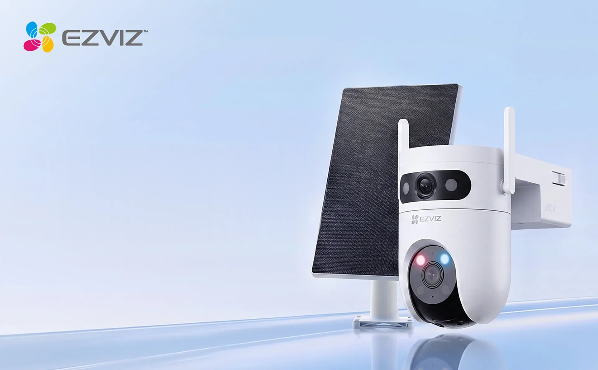 EZVIZ HB9c Dual Kit 3K & 3K dual-lens Wi-Fi battery camera with 8W solar panel