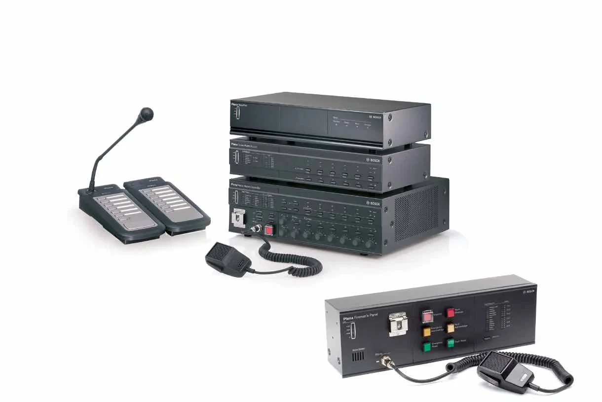 PLENA voice alarm system components