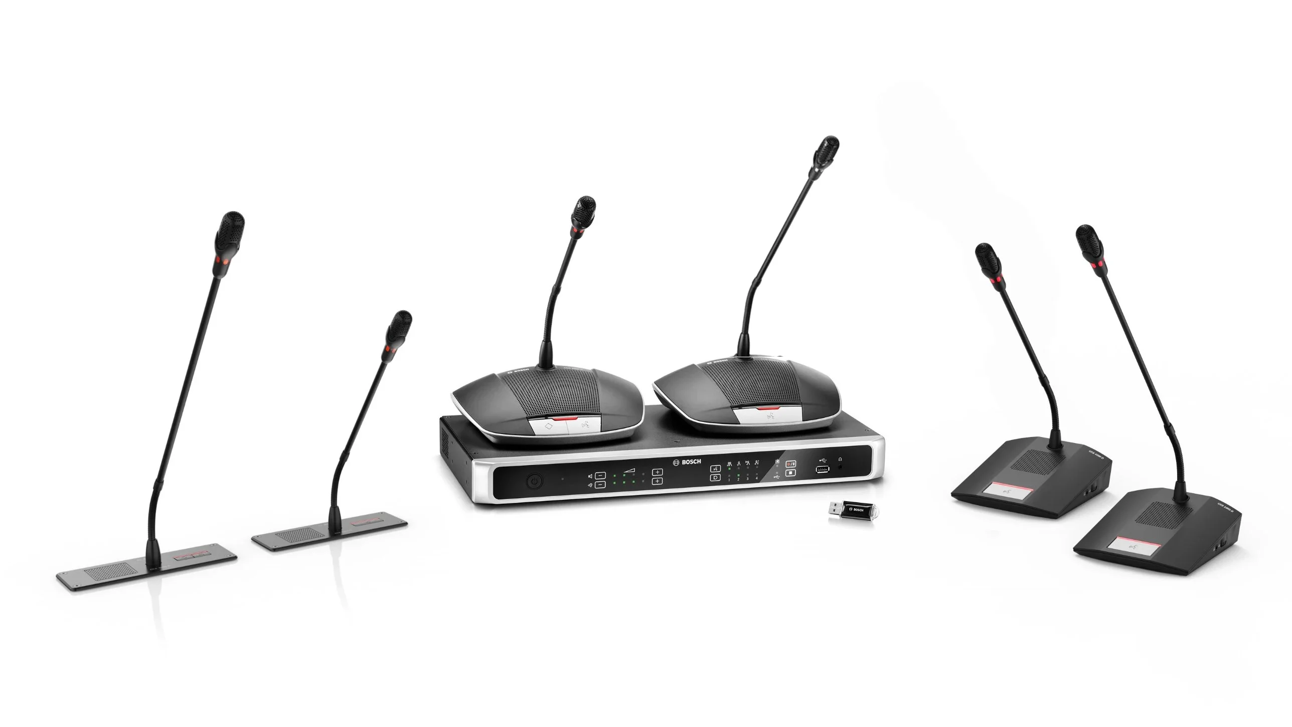 Bosch CCS 1000 D system: flush devices, control unit, CCSD-DS and CCSD-DL, CCSD-DS2 and CCSD-DL2 discussion devices