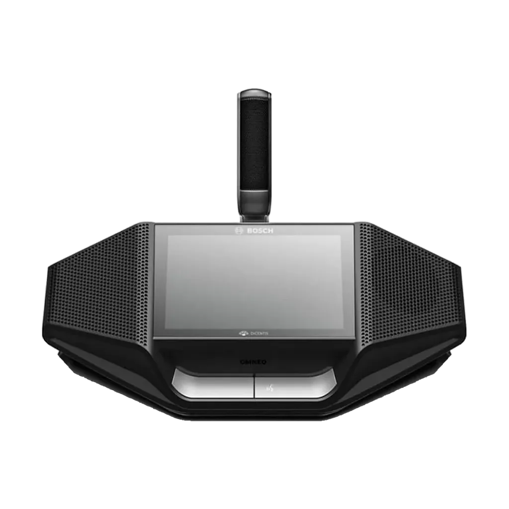 bosch-dicentis-dcnm-de-discussion-device-touchscreen-shown-with-hdmic-microphone.webp