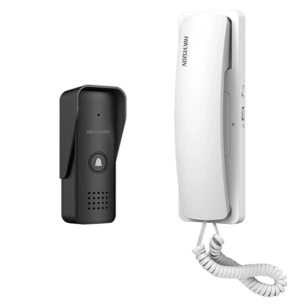 Hikvision DS-KIS103 2-wire audio intercom kit, plug and play